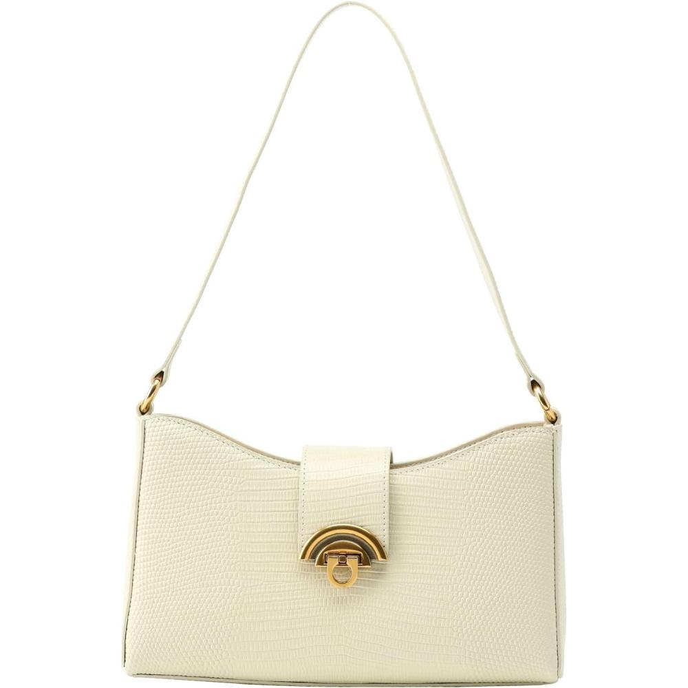 imageCParavano Large Capacity Tote Handbag Full Grain Leather Tote Bag Hobo Bag Womens Top Handle Tote Travel Work ToteStyleecreme White