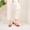 C.Paravano Flats for Women | Mary Janes Women | Ballet Flats | Office Shoes | Square Toe(Beige)