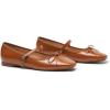 C.Paravano Flats for Women | Mary Janes Women | Ballet Flats | Office Shoes | Square Toe(Brown)