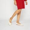 C.Paravano Flats for Women | Mary Janes Women | Ballet Flats | Office Shoes | Square Toe(White)