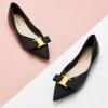 C.Paravano Flats for Women | Pointed Toe Flats | Ballet Flats | Women Shoes Dressy Comfortable(Black Metal)