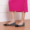 C.Paravano Flats for Women | Pointed Toe Flats | Ballet Flats | Women Shoes Dressy Comfortable(Black&white)