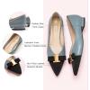 C.Paravano Flats for Women | Pointed Toe Flats | Ballet Flats | Women Shoes Dressy Comfortable(Blue)
