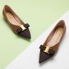 C.Paravano Flats for Women | Pointed Toe Flats | Ballet Flats | Women Shoes Dressy Comfortable(Brown)