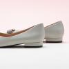 C.Paravano Flats for Women | Pointed Toe Flats | Ballet Flats | Women Shoes Dressy Comfortable(Grey)