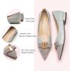 C.Paravano Flats for Women | Pointed Toe Flats | Ballet Flats | Women Shoes Dressy Comfortable(Grey)