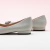 C.Paravano Flats for Women | Pointed Toe Flats | Ballet Flats | Women Shoes Dressy Comfortable(Grey-t)