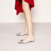 C.Paravano Flats for Women | Pointed Toe Flats | Ballet Flats | Women Shoes Dressy Comfortable(Grey-t)