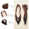 C.Paravano Flats for Women | Pointed Toe Flats | Ballet Flats | Women Shoes Dressy Comfortable(Leopard)