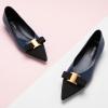 C.Paravano Flats for Women | Pointed Toe Flats | Ballet Flats | Women Shoes Dressy Comfortable(Navy)