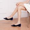 C.Paravano Flats for Women | Pointed Toe Flats | Ballet Flats | Women Shoes Dressy Comfortable(Navy Velvet)