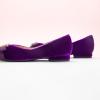 C.Paravano Flats for Women | Pointed Toe Flats | Ballet Flats | Women Shoes Dressy Comfortable(Purple Velvet)