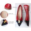 C.Paravano Flats for Women | Pointed Toe Flats | Ballet Flats | Women Shoes Dressy Comfortable(Red Metal)