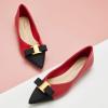 C.Paravano Flats for Women | Pointed Toe Flats | Ballet Flats | Women Shoes Dressy Comfortable(Red Metal)