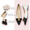C.Paravano Flats for Women | Pointed Toe Flats | Ballet Flats | Women Shoes Dressy Comfortable(White-t)