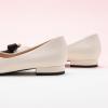 C.Paravano Flats for Women | Pointed Toe Flats | Ballet Flats | Women Shoes Dressy Comfortable(White-t)