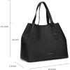 C.Paravano Full Grain Leather Tote Bag|Large Capacity Tote Handbags for Women | Hobo Bags Black | Leather Top Handle Tote | Leather Tote Travel Work Bag