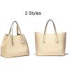 C.Paravano Large Capacity Tote Handbag | Full Grain Leather Tote Bag | Hobo Bag | Women’s Top Handle Tote | Travel Work Tote(F-ivory)