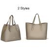 C.Paravano Large Capacity Tote Handbags for Women | Full Grain Leather Tote Bag | Hobo Bags Grey | Leather Top Handle Tote | Leather Tote Travel Work Bag