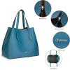 C.Paravano Large Capacity Tote Handbags for Women Full Grain Leather Tote Bag Hobo Bags Top Handle Tote Travel Work Bag