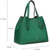 C.Paravano Large Handbags | Full Grain Leather Tote Bag | Hobo Bags | Green Purse | Women’s Shoulder Handbags | Green Leather Bag