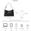 C.Paravano Shoulder Bags for Women | Genuine Leather Purses | Black Leather Handbag | Small Shoulder Tote Bag for Women | women’s handbags | Supple Nappa Leather