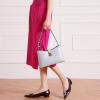 C.Paravano Shoulder Bags for Women | Glossy Leather PU Tote Bag with Zipper Closure | Hobo Handbag | Under the Arm Purses(A1-blue)