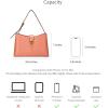 C.Paravano Shoulder Bags for Women | Glossy Leather PU Tote Bag with Zipper Closure | Hobo Handbag | Under the Arm Purses(A1-pink)