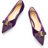 C.Paravano Flats for Women | Pointed Toe Flats | Ballet Flats | Women Shoes Dressy Comfortable(Purple Velvet-t)