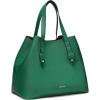 C.Paravano Large Handbags | Full Grain Leather Tote Bag | Hobo Bags | Green Purse | Women’s Shoulder Handbags | Green Leather Bag