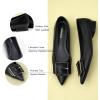 C.Paravano Women’s Flats | Pointed Toe Ballet Shoes | Work Shoes for Women | Comfortable Flats(Black)