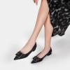 C.Paravano Women’s Flats | Pointed Toe Ballet Shoes | Work Shoes for Women | Comfortable Flats(Black)