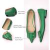 C.Paravano Women’s Flats | Pointed Toe Ballet Shoes | Work Shoes for Women | Comfortable Flats(Green)