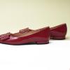 C.Paravano Women’s Flats | Pointed Toe Ballet Shoes | Work Shoes for Women | Comfortable Flats(Red)