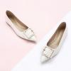 C.Paravano Women’s Flats | Pointed Toe Ballet Shoes | Work Shoes for Women | Comfortable Flats(White)