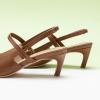 C.Paravano Women’s Slingback Flats | Pointed Toe Pumps | Kitten Heels for Women | Slingback Dress Shoes | Slingback Sandals(Brown Heels)