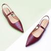 C.Paravano Women’s Slingback Flats | Pointed Toe Pumps | Kitten Heels for Women | Slingback Dress Shoes | Slingback Sandals(Croc Deep Purple Flats)
