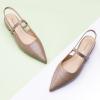 C.Paravano Women’s Slingback Flats | Pointed Toe Pumps | Kitten Heels for Women | Slingback Dress Shoes | Slingback Sandals(Croc Light Coffee Flats)
