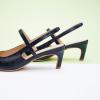 C.Paravano Women’s Slingback Flats | Pointed Toe Pumps | Kitten Heels for Women | Slingback Dress Shoes | Slingback Sandals(Croc Navy Heels)