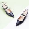 C.Paravano Women’s Slingback Flats | Pointed Toe Pumps | Kitten Heels for Women | Slingback Dress Shoes | Slingback Sandals(Croc Navy Heels)