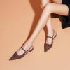 C.Paravano Women’s Slingback Flats | Pointed Toe Pumps | Kitten Heels for Women | Slingback Dress Shoes | Slingback Sandals(Leopard Flats)