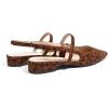 C.Paravano Women’s Slingback Flats | Pointed Toe Pumps | Kitten Heels for Women | Slingback Dress Shoes | Slingback Sandals(Leopard-n Flats)