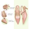 C.Paravano Women’s Slingback Flats | Pointed Toe Pumps | Kitten Heels for Women | Slingback Dress Shoes | Slingback Sandals(Pink Heels)