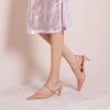 C.Paravano Women’s Slingback Flats | Pointed Toe Pumps | Kitten Heels for Women | Slingback Dress Shoes | Slingback Sandals(Pink Heels)