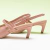 C.Paravano Women’s Slingback Flats | Pointed Toe Pumps | Kitten Heels for Women | Slingback Dress Shoes | Slingback Sandals(Pink Heels)