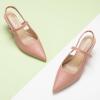 C.Paravano Women’s Slingback Flats | Pointed Toe Pumps | Kitten Heels for Women | Slingback Dress Shoes | Slingback Sandals(Pink Heels)