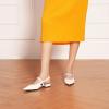 C.Paravano Women’s Slingback Flats | Pointed Toe Pumps | Kitten Heels for Women | Slingback Dress Shoes | Slingback Sandals(White Flats)