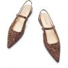 C.Paravano Women’s Slingback Flats | Pointed Toe Pumps | Kitten Heels for Women | Slingback Dress Shoes | Slingback Sandals(Leopard Flats)