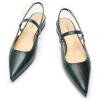 Snakeskin Green Flats
