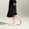 C.Paravano Ballet Flats for Women | Women’s Flats | Square Toe | Slip On Dress Shoes | Satin Flower Shoes(Zebra)